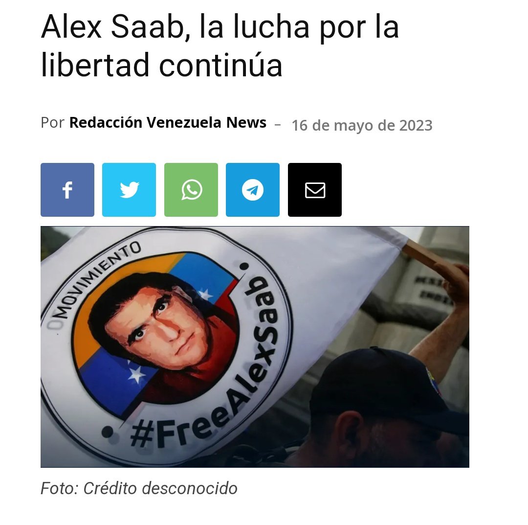 Karen (@_karenpnt) on Twitter photo Al cumplen 19 meses del 2do secuestro diplomático Alex Saab, las voces por su liberación se escuchan cada vez más fuertes en el mundo, en una lucha contra la injusticia, la violencia de la legislación internacional y el ego imperial.
#FreeAlexSaab
<a href="/POTUS/">President Donald J. Trump</a>
venezuela-news.com/alex-saab-la-l… Al cumplen 19 meses del 2do secuestro diplomático Alex Saab, las voces por su liberación se escuchan cada vez más fuertes en el mundo, en una lucha contra la injusticia, la violencia de la legislación internacional y el ego imperial.
#FreeAlexSaab
<a href="/POTUS/">President Donald J. Trump</a>
venezuela-news.com/alex-saab-la-l…