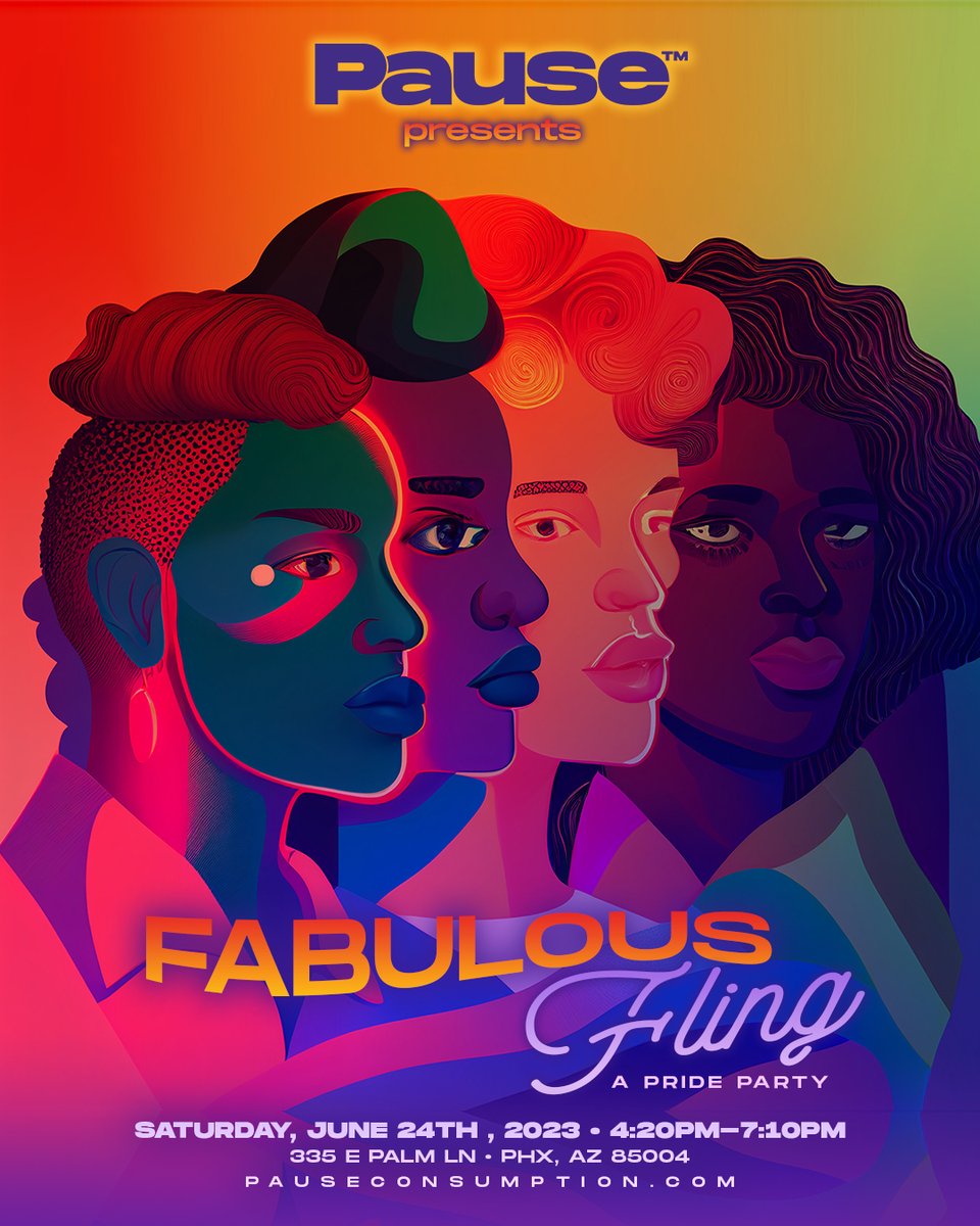 Join Pause for a Fabulous Fling event! Get ready to 💃  on June 24th in Phoenix, AZ from 4:20 PM to 7:20 PM. Celebrate love, equality, and good times in a safe and welcoming space. Don't miss out on this unforgettable experience! Check the 🔗 in bio for tickets!
#Pause #Pride