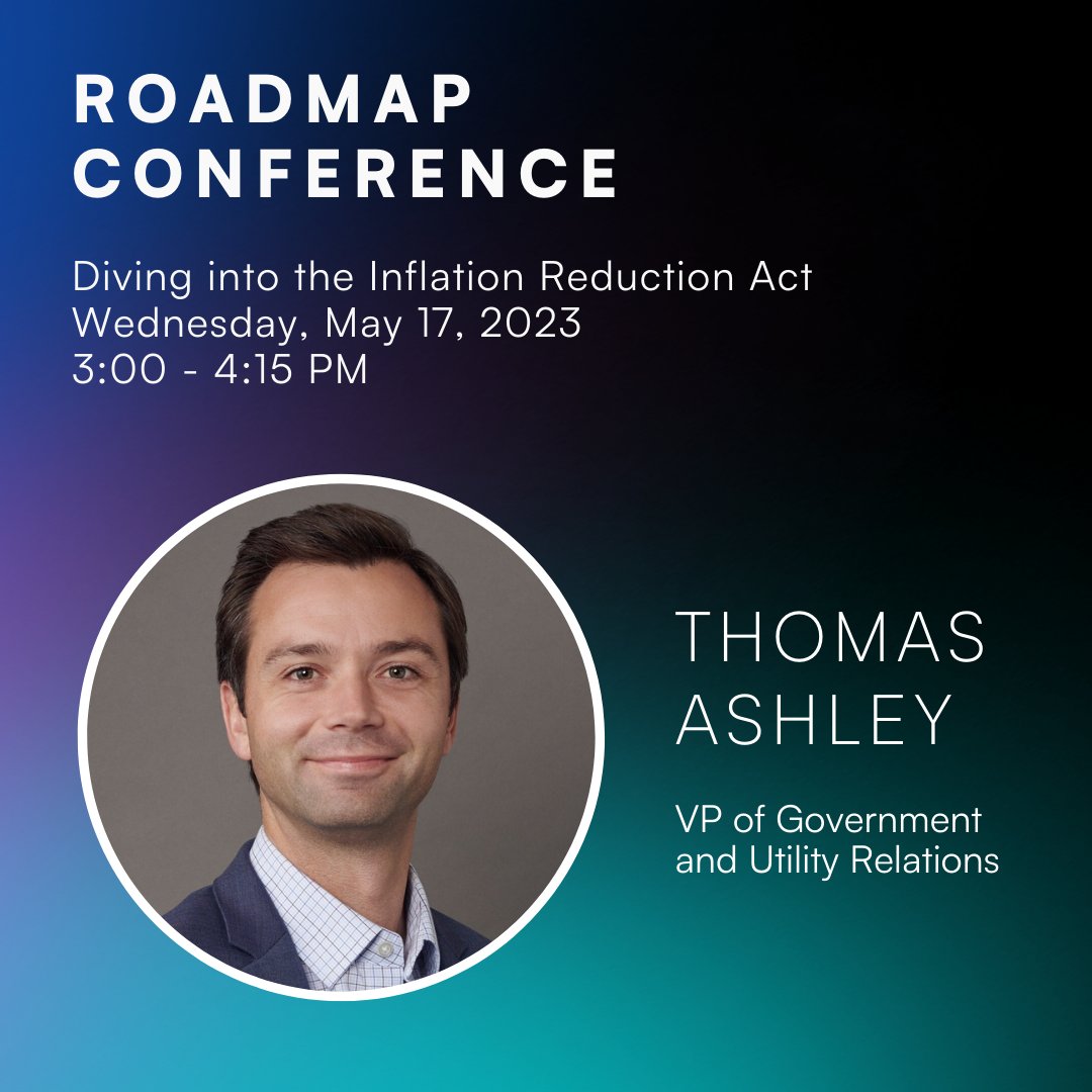 This week, at Roadmap Conference, join Voltera's Tom Ashley at the 'Diving into the Inflation Reduction Act' panel. #Voltera #RoadmapForth #InflationReductionAct #Electrification