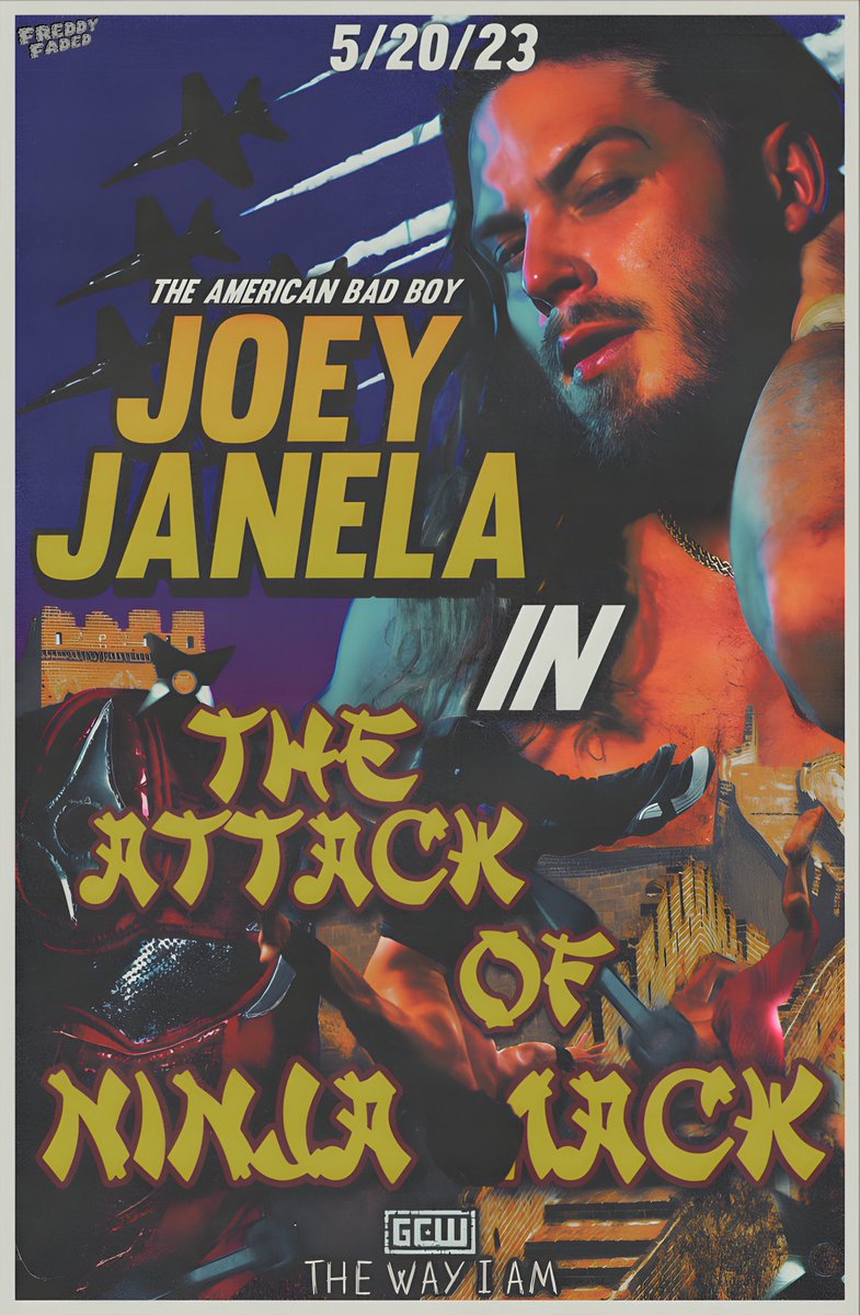 Action Movie Star 

@GCWrestling_ presents The Way I Am 

@JANELABABY vs @NinjaMack1 

📸 credit
Both: @EarlWGardner 

#prowrestling #wrestling #GCW #GCWIAm #JoeyJanela #NinjaMack #independentwrestling