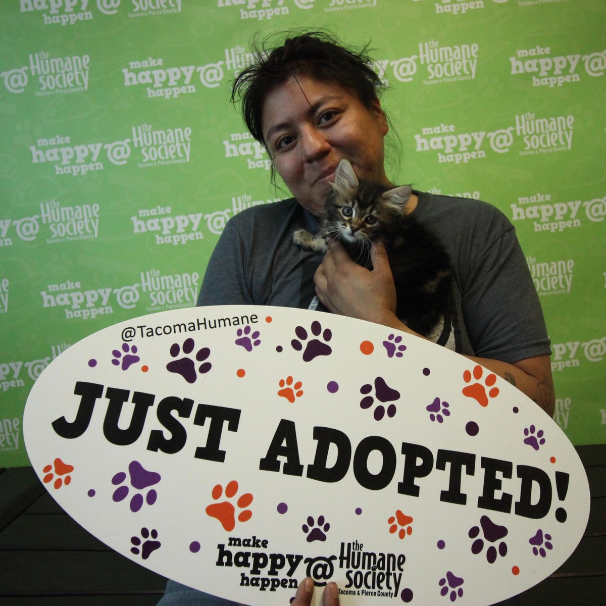 TacomaHumane's tweet photo. 💞🐾🎉 Happy Tails 🎉🐾💞

To all 144 animals that found their forever homes this past week, including: Chunk and Rosie!

Congratulations to the pets and their families!

You can Make Happy Happen too! Check out our available animals on our website: https://t.co/i9SPtXYEdb https://t.co/iA5rGis4B3