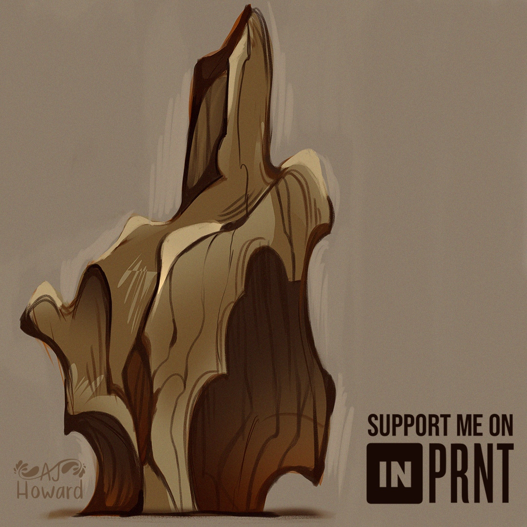 ajhowardart's tweet photo. Rock study 🪨🫡 I focused on making the rocks look flow-y which was challenging since rocks are stiff by nature. I am happy with the result and found this process to be rather methodical. Is there a part of your art process that you find relaxing or methodical? 

#rockstudy #rock https://t.co/0ah0WEDC49