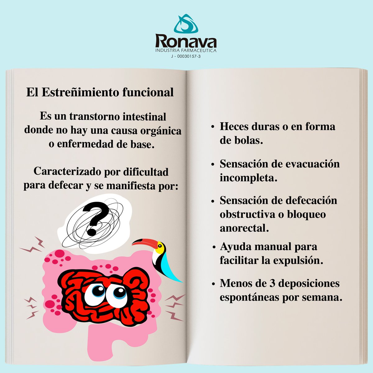 ronavalab's tweet photo. ¿Sabes lo que es el estreñimiento?
Es un problema digestivo frecuente que perturba severamente la calidad de vida del paciente. Puede presentarse en cualquier etapa de la vida y manifestarse de manera puntual o crónica.
¡Rumbo a nuestro 70 aniversario!
#16May #Ronava #Milax https://t.co/MTu7FRNdVN