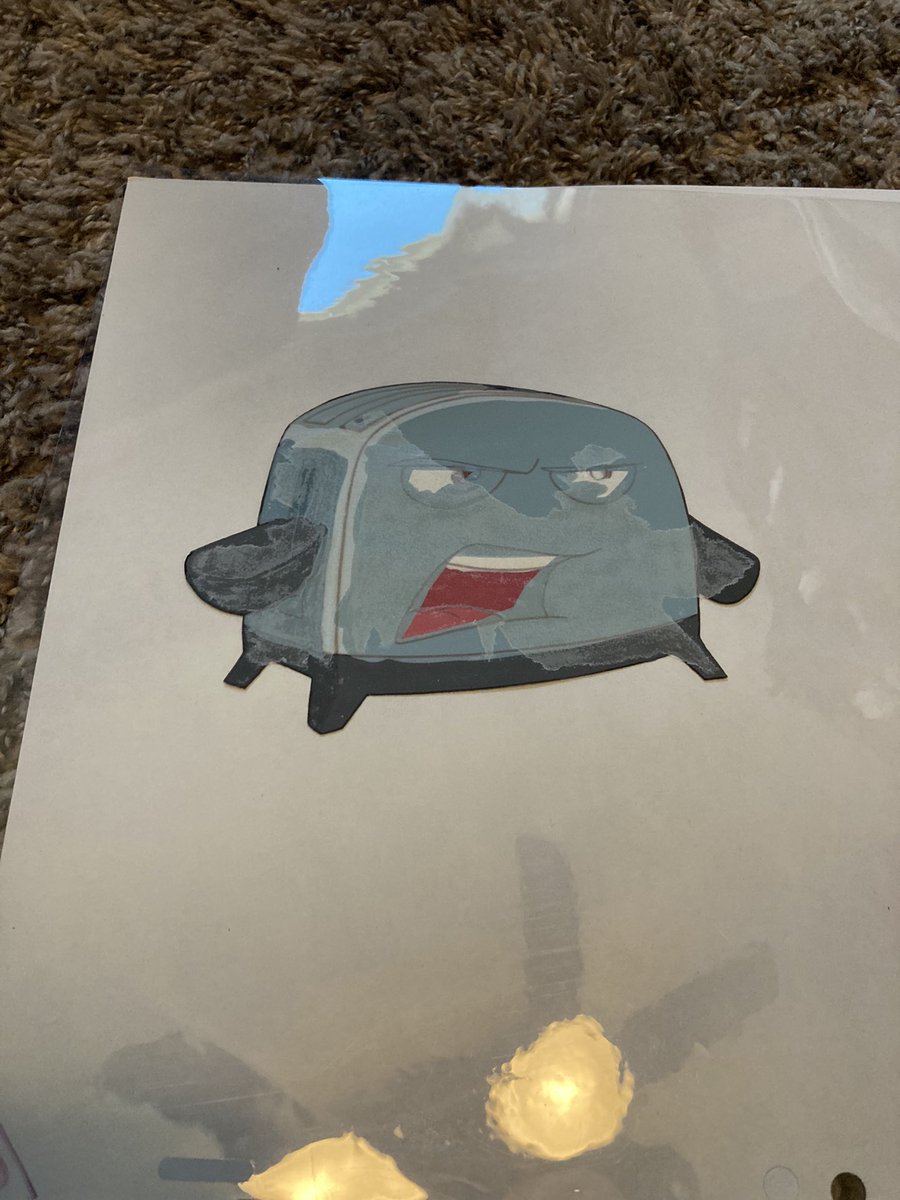 FireCat_P's tweet image. Posting this here aswell,
But a week ago or so, I bought two production animation cels from the brave little toaster to the rescue. Here they are 
#animationcel
