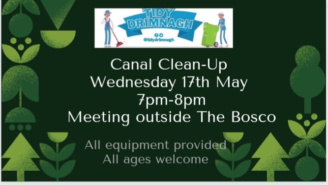 Wednesday from 7-8pm. Keeping Drimnagh clean & green.
All welcome.