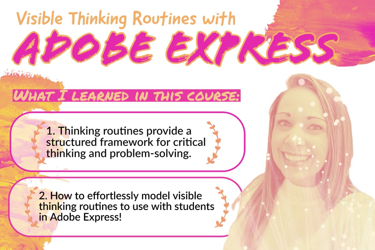 I loved exploring how @AdobeForEdu can be used to enhance our use of thinking routines in the classroom! 

#AdobeforEdu #AdobeEduCreative

Check out @TanyaAvrith's course on EdEx!
edex.adobe.com/professional-l…