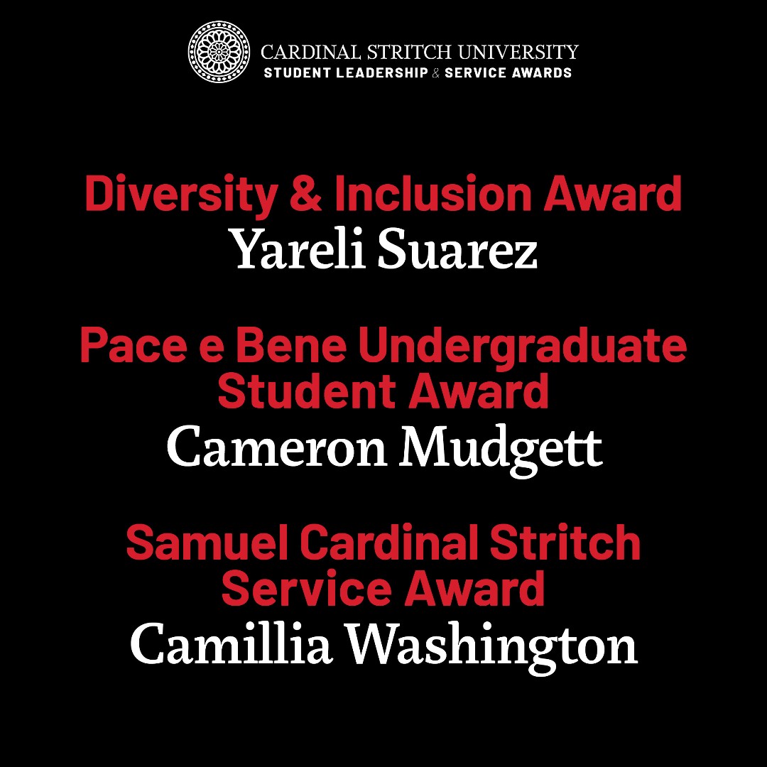 Congratulations to the 2023 Diversity &amp; Inclusion Award, Pace e Bene Undergraduate Student Award and Samuel Cardinal Stritch Service Award winners. Stritch appreciates all you have done to enrich our campus community and bring the Franciscan values that define us to life!