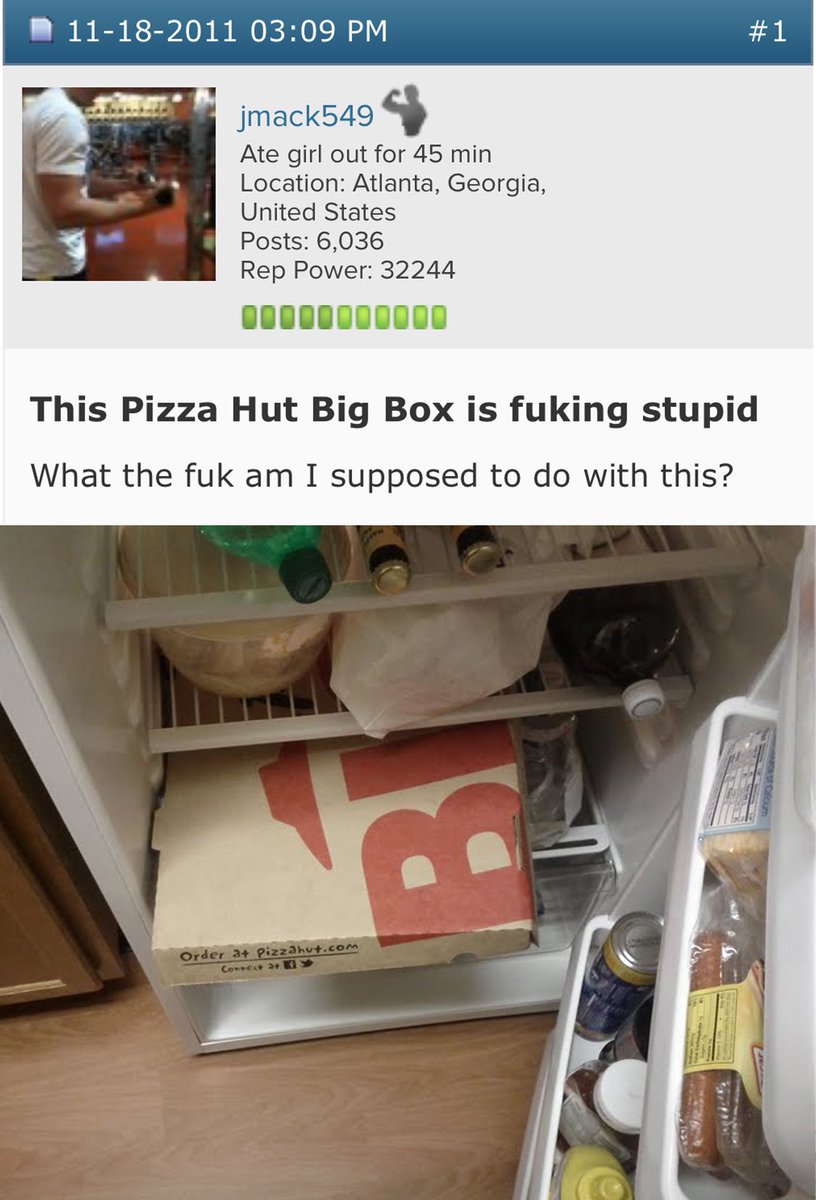 kunsypt on Twitter "RT FrankHowley This Pizza Hut Big Box is fuking