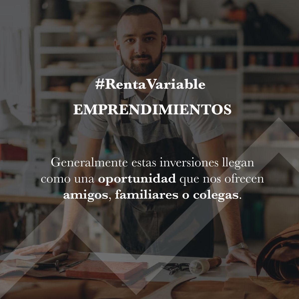InvestmentMv's tweet photo. Las #inversiones de #RentaVariable son las buscadas por inversores más osados, que buscan obtener mayor ganancia (a costa de un mayor riesgo).
Te gustaría entender cuál es la mejor inversión para ti? Aprende del tema en nuestro Curso de Educación Financiera para #Futbolistas. 🤓 https://t.co/F0YqsYe6Sr