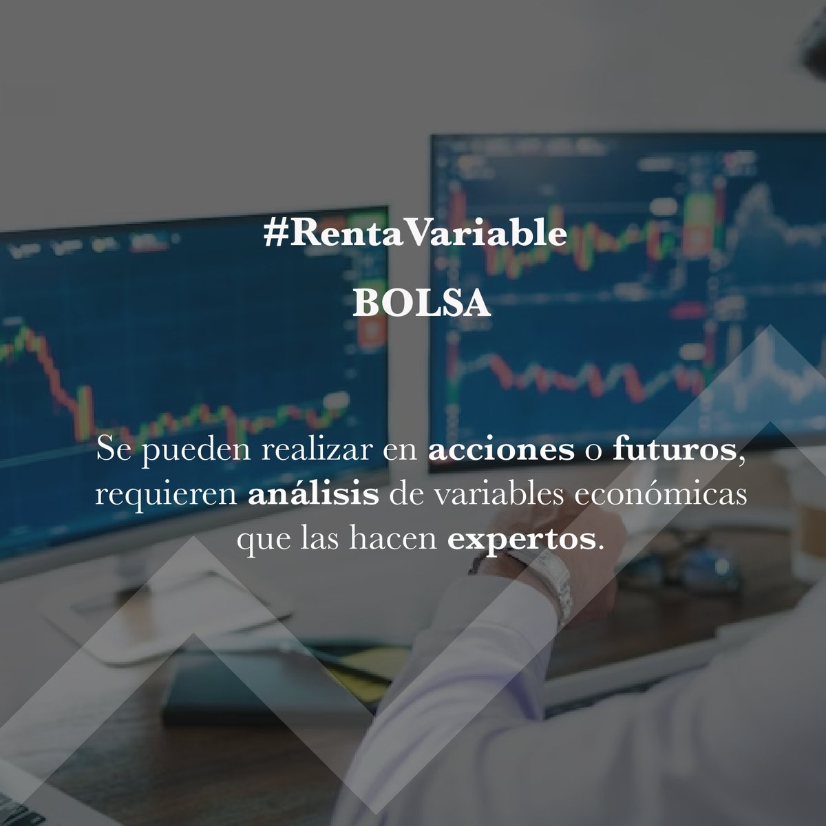 InvestmentMv's tweet photo. Las #inversiones de #RentaVariable son las buscadas por inversores más osados, que buscan obtener mayor ganancia (a costa de un mayor riesgo).
Te gustaría entender cuál es la mejor inversión para ti? Aprende del tema en nuestro Curso de Educación Financiera para #Futbolistas. 🤓 https://t.co/F0YqsYe6Sr