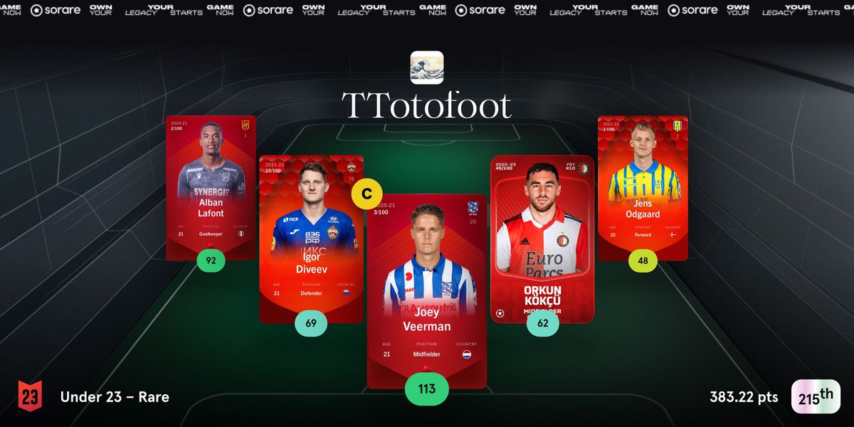 TTotofoot Sorare tweet media