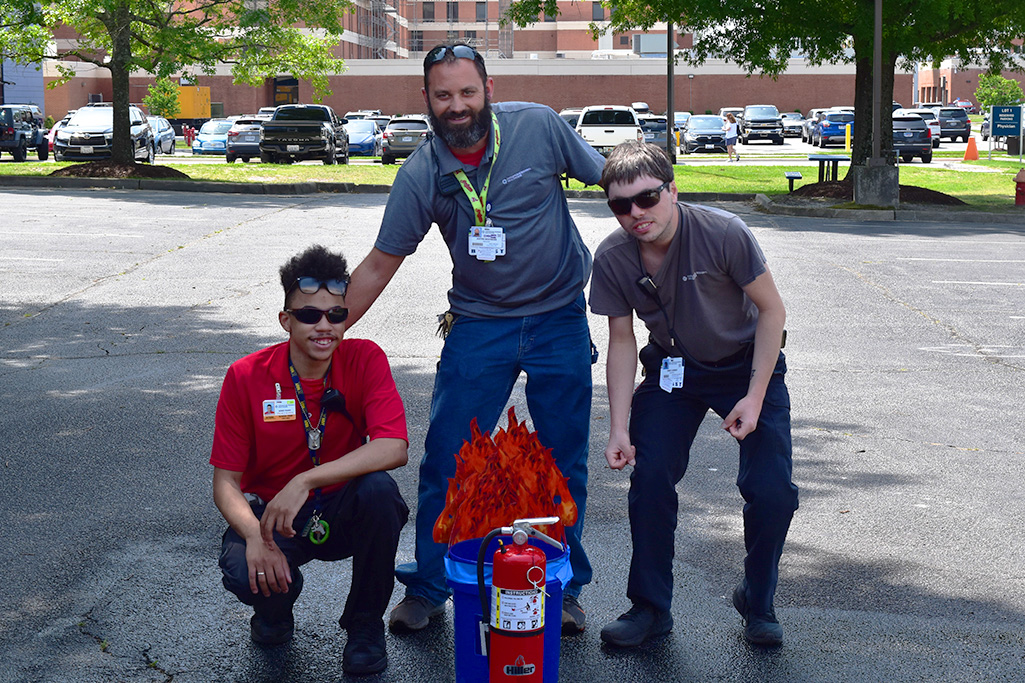As part of #HospitalWeek last week, our employees participated in the Health Care Olympics, a competition between teams to run a relay and practice their safety skills.
