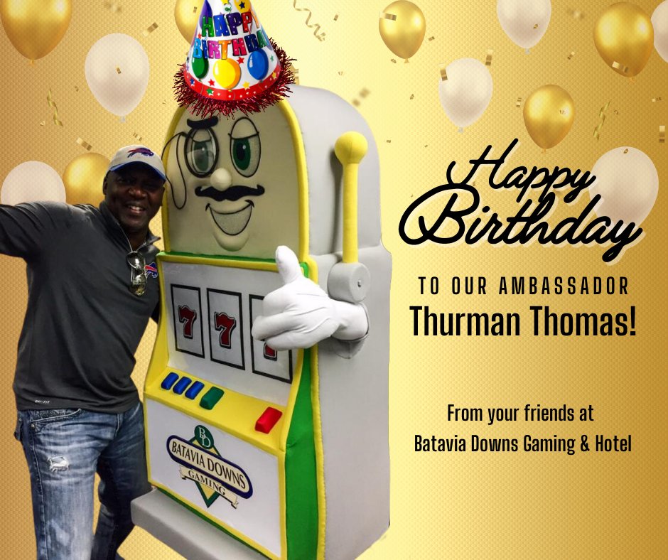    Happy Birthday to our Ambassador Thurman Thomas! 