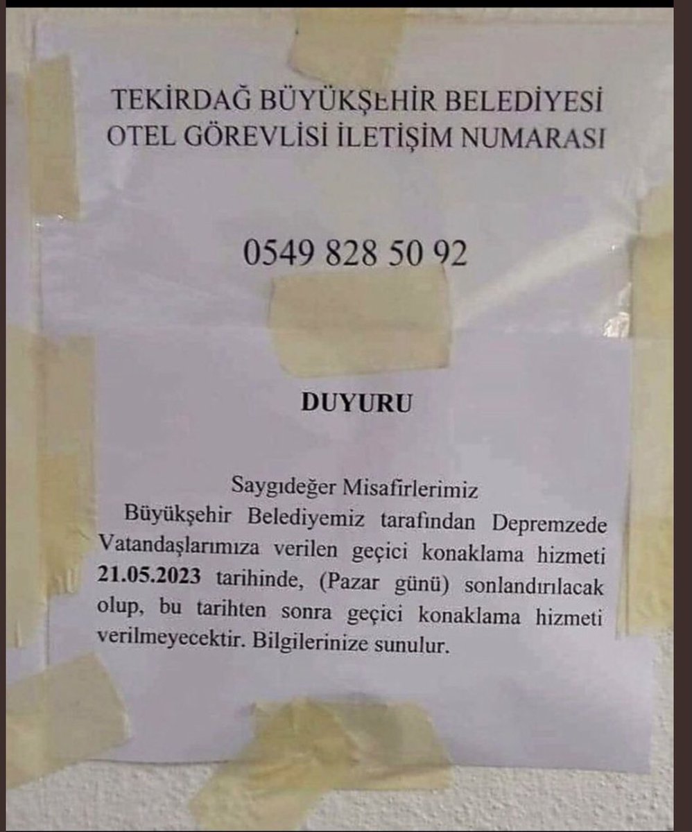 FUATUGUR's tweet photo. Tekirdağ Süleymanpaşa İlçesinde kiralanan otelde misafir edilen depremzede vatandaşları çıkaran Tekirdağ Belediyesi seçim sonuçları üzerinden bir intikam operasyonu yapıyor.
Ayıptır, günahtır, vicdansızlıktır bu.
Siz nasıl bu hale geldiniz hakikaten.
Çok yazık.
@Tdagbld https://t.co/CxT7lJLjWp