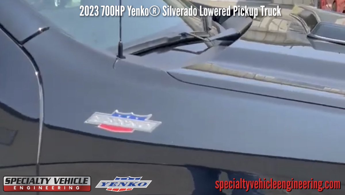 SVE_CARS's tweet photo. Only 50 of each 700HP and 800HP in this series!
2023 700HP (5.3L) &amp; 800HP (6.2L) #Yenko/SC® #Silverado - only from #GM dealers
https://t.co/sKtluHJa4Z

#specialtyvehicleengineering 
#Nitto #nittotires #Brembo #Collectible 
#silveradonation #superchargedtruck https://t.co/5nQiAOtNqc