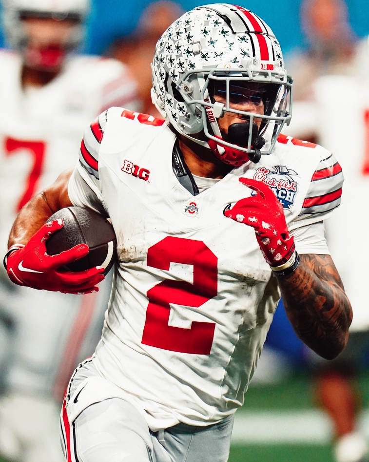 Ohio State WR Emeka Egbuka last season:

♦️ 82.9 PFF Grade
♦️ 1,151 Yards
♦️ 10 Touchdowns
♦️ 526 Yards AFTER Catch