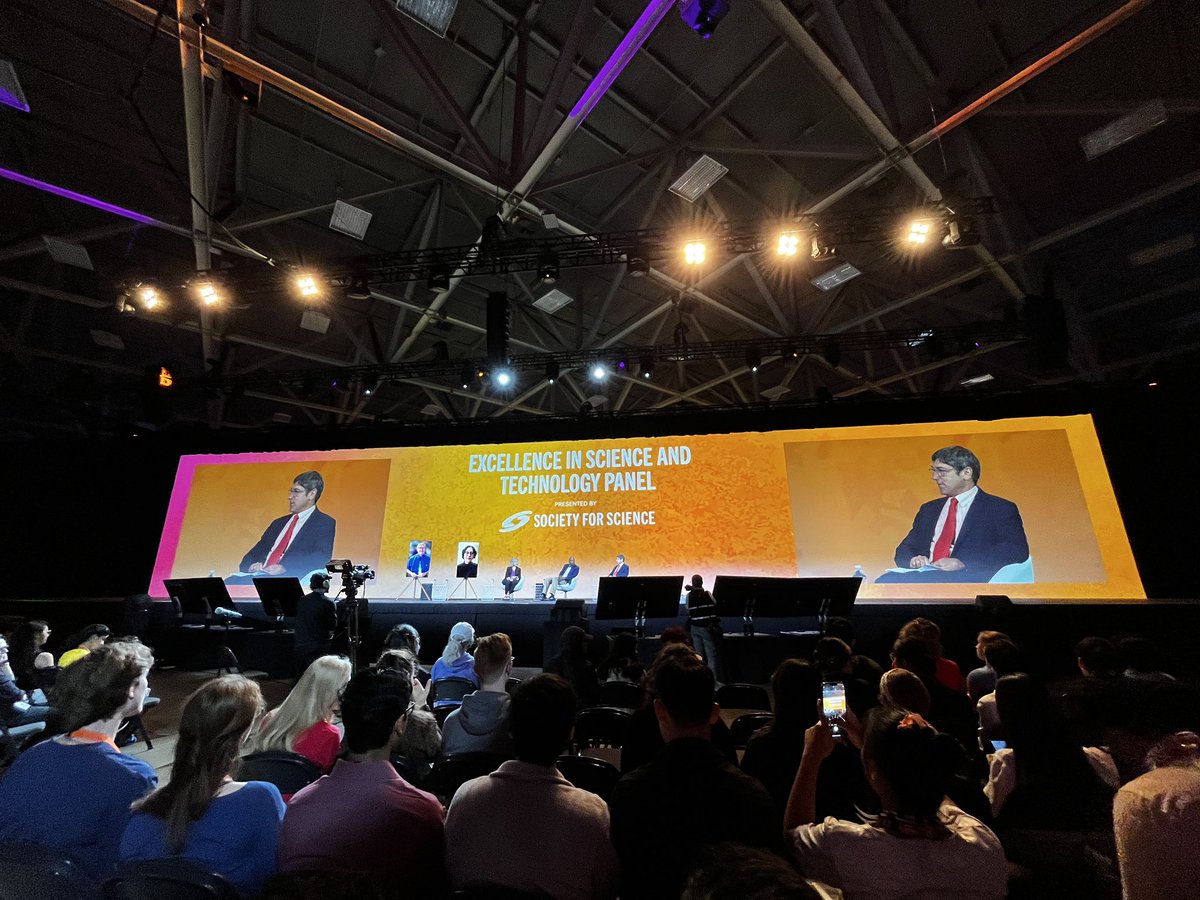 Always a fan favorite panel. Sometimes you wonder how these scientists have the time to do all that they do. #RegeneronISEF Thank you Drs. Laurencin, Orth, Hallem, and Woerner for sharing your story and science journey.
