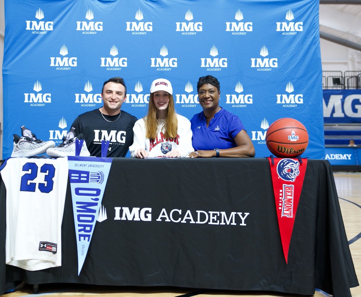 IMGABasketball's tweet photo. Congrats Maddie Byrd for committing to attend Belmont University! 👏👏👏 https://t.co/cI2HL5CqdL