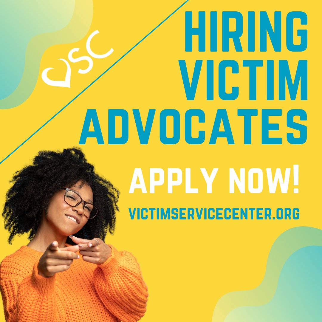 Know someone who would be interested in joining our team? 
We are hiring advocates/crisis counselors right now! 
Apply here: conta.cc/3Bv5ivx

#hiring #victimadvocate #openpositions #victimservices #nonprofitjob #orlandofl #centralfl #immediatelyhiring #support