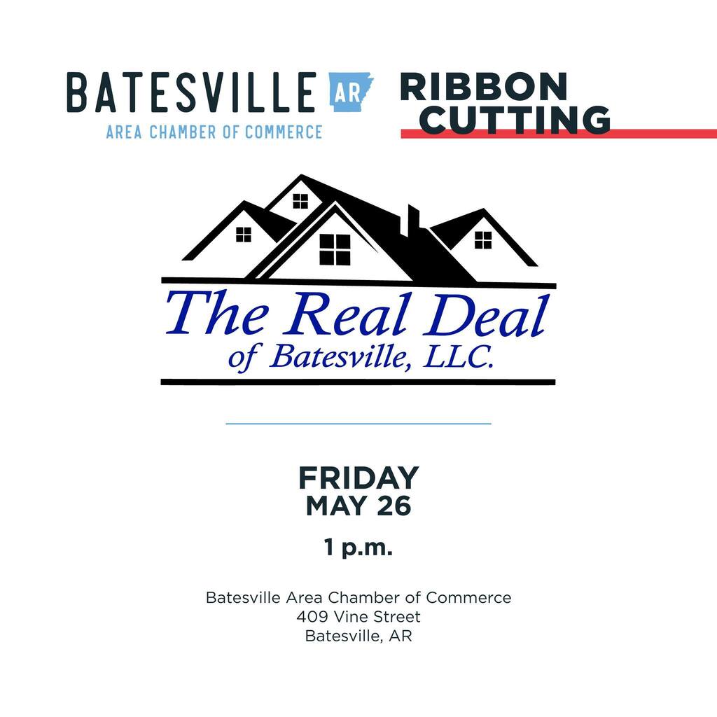 The Batesville Area Chamber of Commerce will hold a ribbon-cutting for The Real Deal of Batesville. The ceremony will occur on Friday, May 26, at 1 p.m. at the Chamber, at 409 Vine Street in Batesville.

The Real Deal of Batesville offers concrete, fenci… instagr.am/p/CsUKIAkJBON/