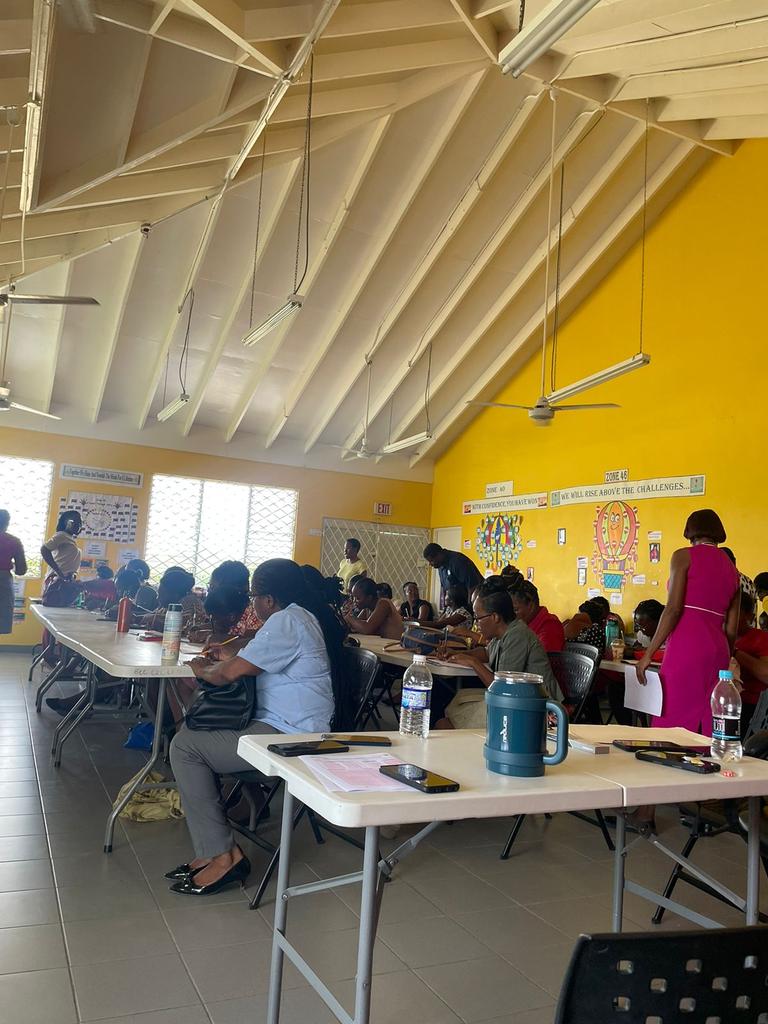 Shereca A. Rowe (@a_sarowe) on Twitter photo Jamaica School Readiness Assessment (JSRA) training for practitioners in Zone 44. <a href="/GrantShaunette/">Shaunette Grant</a> <a href="/Heather13364572/">Heather Carr</a> <a href="/TavinaBrown1/">Tavina Brown</a> <a href="/sakibede/">Andrea Edwards-Brown</a> #12StandardsMatter Jamaica School Readiness Assessment (JSRA) training for practitioners in Zone 44. <a href="/GrantShaunette/">Shaunette Grant</a> <a href="/Heather13364572/">Heather Carr</a> <a href="/TavinaBrown1/">Tavina Brown</a> <a href="/sakibede/">Andrea Edwards-Brown</a> #12StandardsMatter