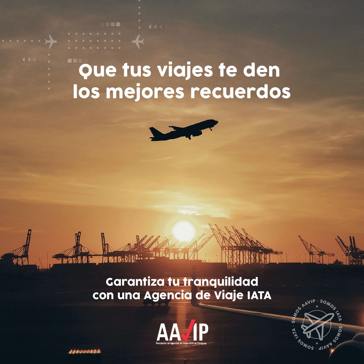 AAVIParaguay's tweet photo. Sinónimo de responsabilidad y credibilidad en el momento de brindar nuestros servicios. Viaja seguro, viaja con Agencias IATA. Somos reconocidos mundialmente
#SomosIATA #aavip https://t.co/2YyWg47pnk