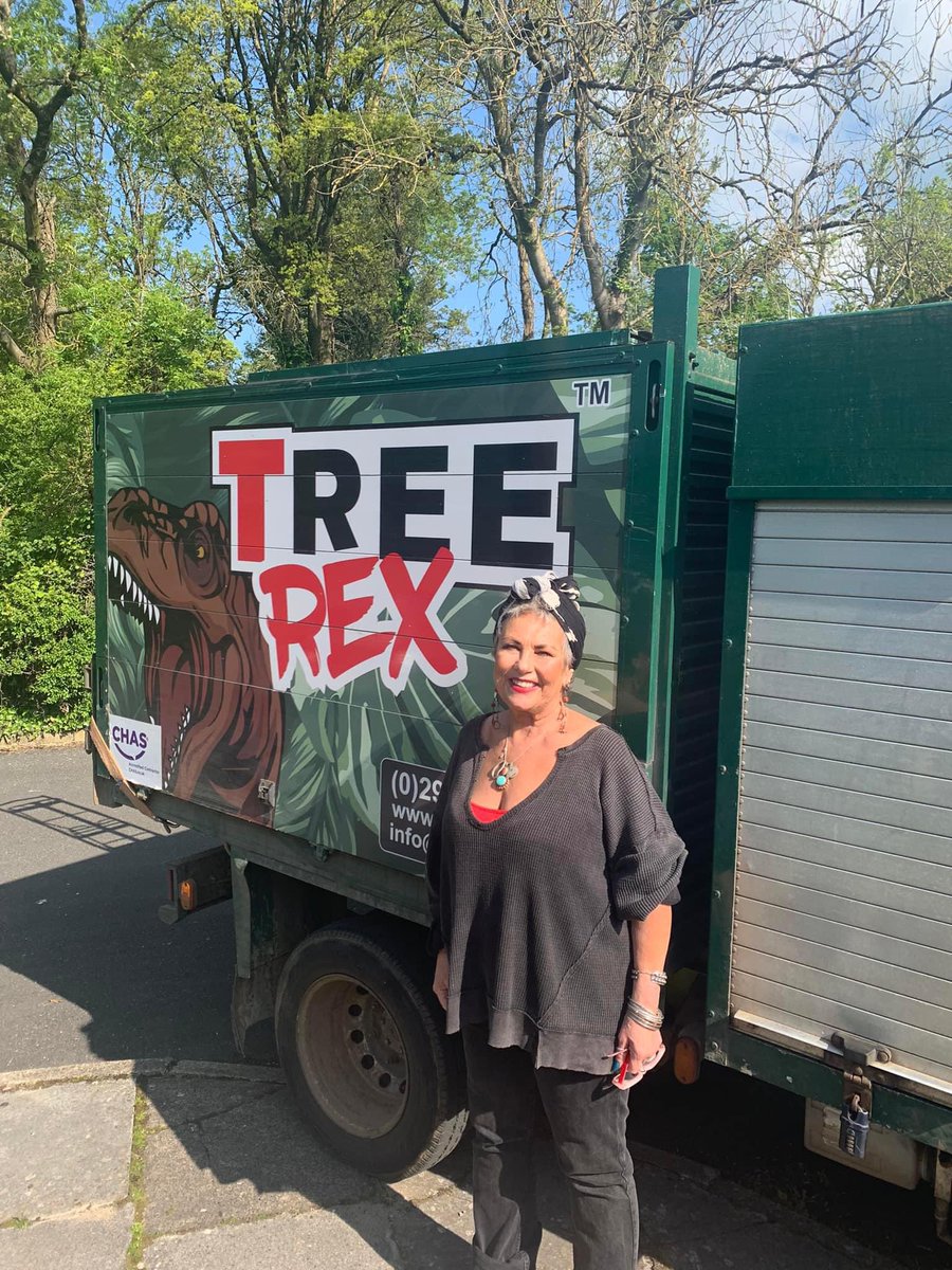 niki4860's tweet photo. Big shout out to Phil & Alex from @TreeRex_Ltd, #Aberthin, who knocked some shape into unruly trees in my garden today … not a twig left behind either ! 💚🌲 #GreatJob 😎✌️🐦⬛ https://t.co/JtExDbEdla