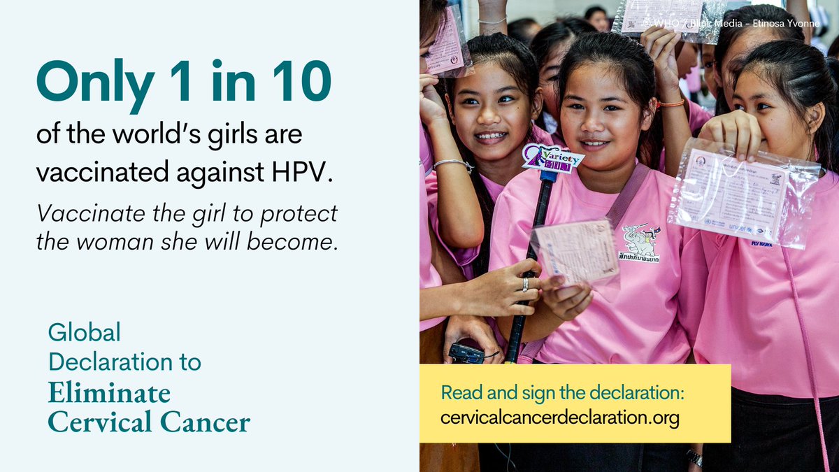 HPV_CHIC's tweet photo. Girls everywhere need access to life-saving HPV vaccines. Join CHIC SPC members Drs Nelly Mugo &amp; Margaret Stanley + HPV Council member Dr Neerja Bhatla and sign the Global Declaration to Eliminate #CervicalCancer: https://t.co/S2Y6kFJgq4 https://t.co/oGsJFzpkVT
