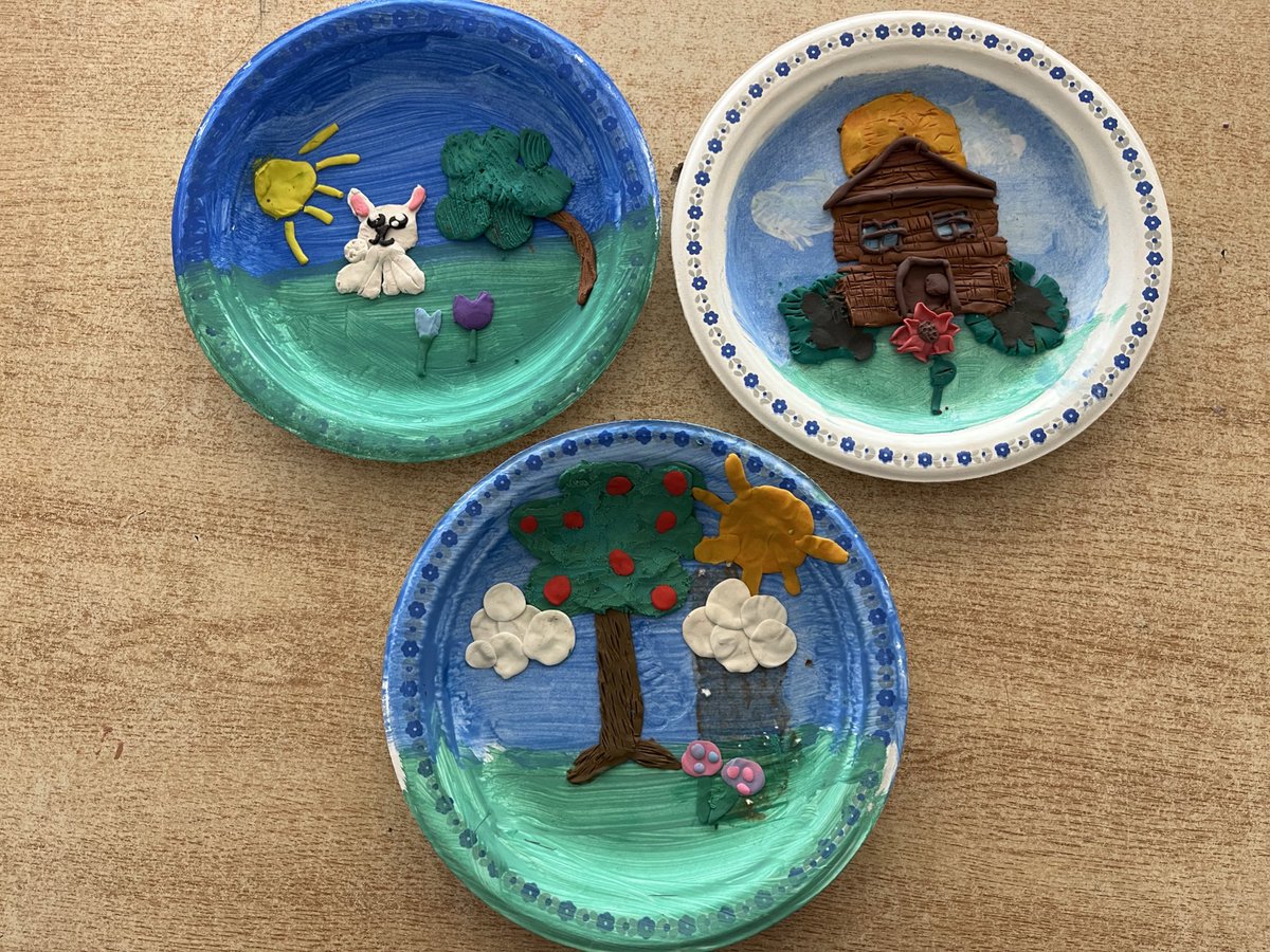 Always my favourite art project. Our plasticine spring scenes inspired by Canadian author and illustrator Barbara Reid. Using texture and perspective to give the illusion of depth. <a href="/BracebridgePS/">Bracebridge PS</a>