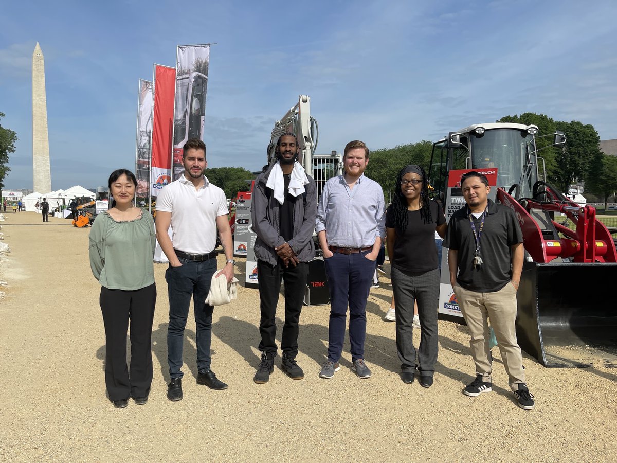 JoinBuildwithin's tweet image. 🏗️Today our #ConstructionProjectManagement cohort visited @AEMAdvocacy impressive &quot;Celebration of Construction&quot; on the National Mall. 
Thank you for organizing this gathering of influential manufacturers!🚧
@NUCA_National 
#CTNM23 #apprenticeships
