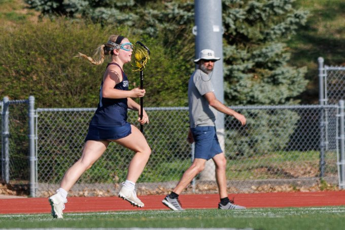 FHCLax's tweet photo. Congrats on Senior Attacker Claire Amelung, on being selected for Second Team All Conference in Lacrosse. https://t.co/eaXBgZNGFn