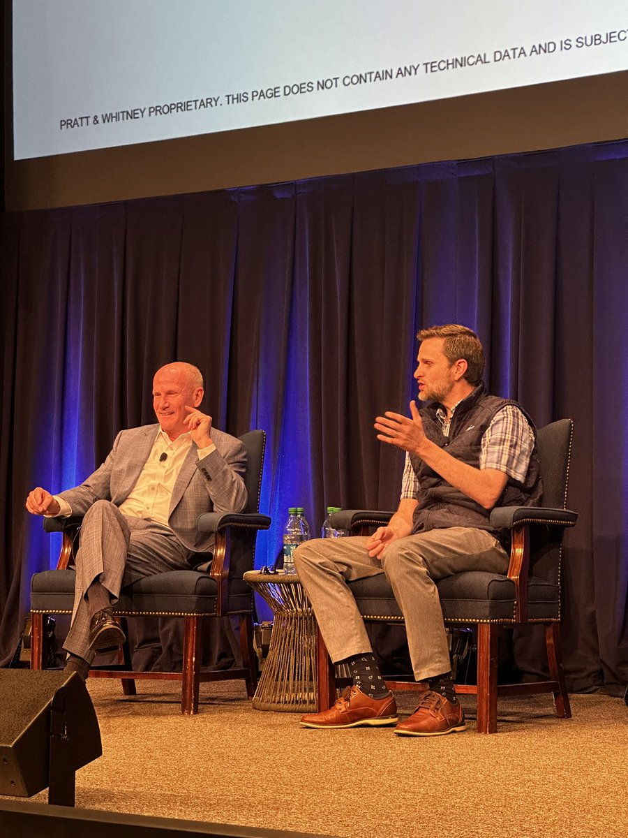 BreezeAirways's tweet photo. "I love that you guys are Seriously Nice™, we like to call ourselves Seriously Dependable." Rick Deurloo, President, @prattandwhitney Commercial Engines shared in a fireside chat this morning with our President Tom Doxey at the Pratt &amp; Whitney town hall. Thanks for hosting us! https://t.co/GyOoyhUnt0