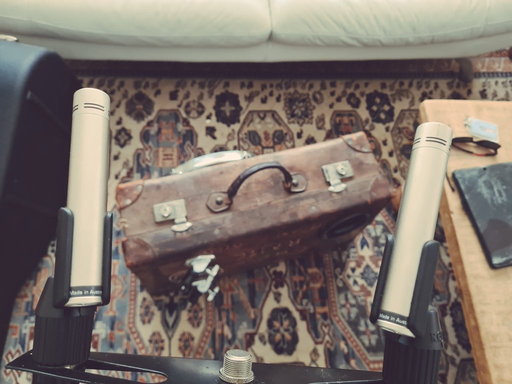 Back in the studio today recording more guitar, suitcase and mandolin parts for the debut #fromtheworkshop release. Super excited to hear the first edits. Vocals next!