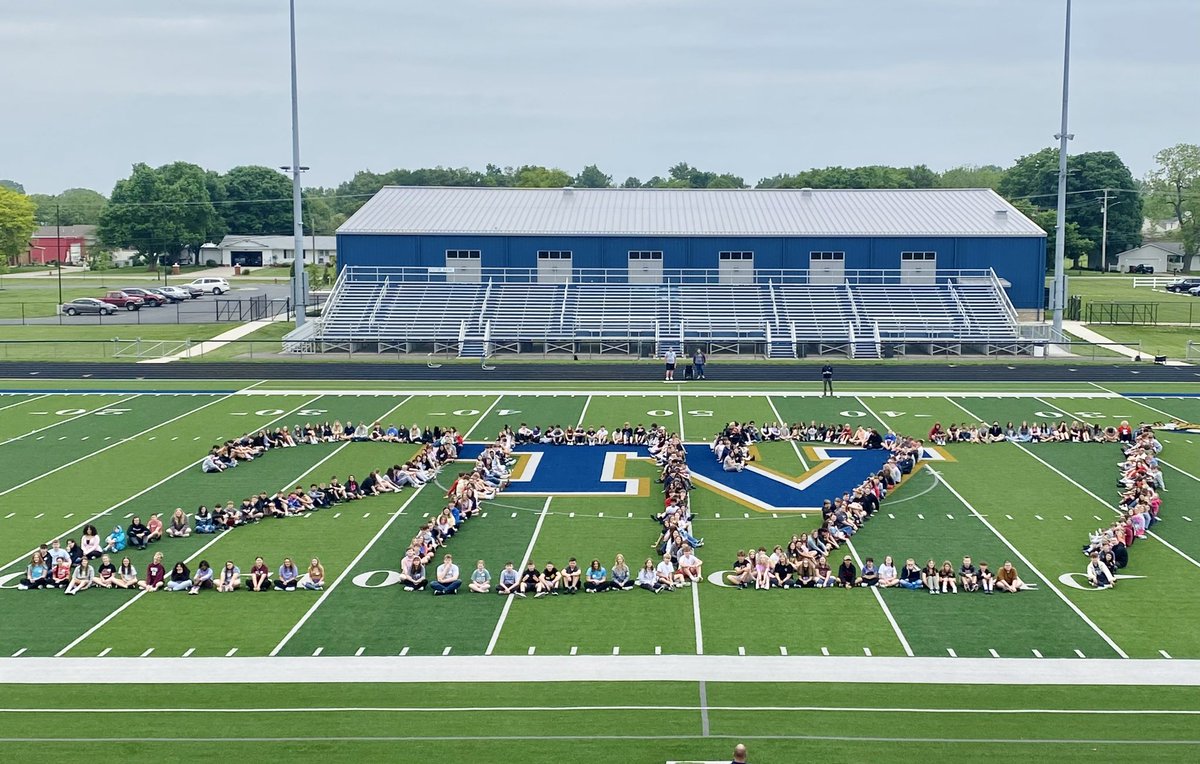 359 8th graders from <a href="/tvems/">Teays Valley East MS</a> &amp; <a href="/TeaysValleyWest/">Teays Valley West</a> joined together today as they get ready to head to the high school next year. They spent the day at Viking Stadium and at the TV Fieldhouse. It was fun to see all of these Vikings together! #VikingPride #Vikes2027
