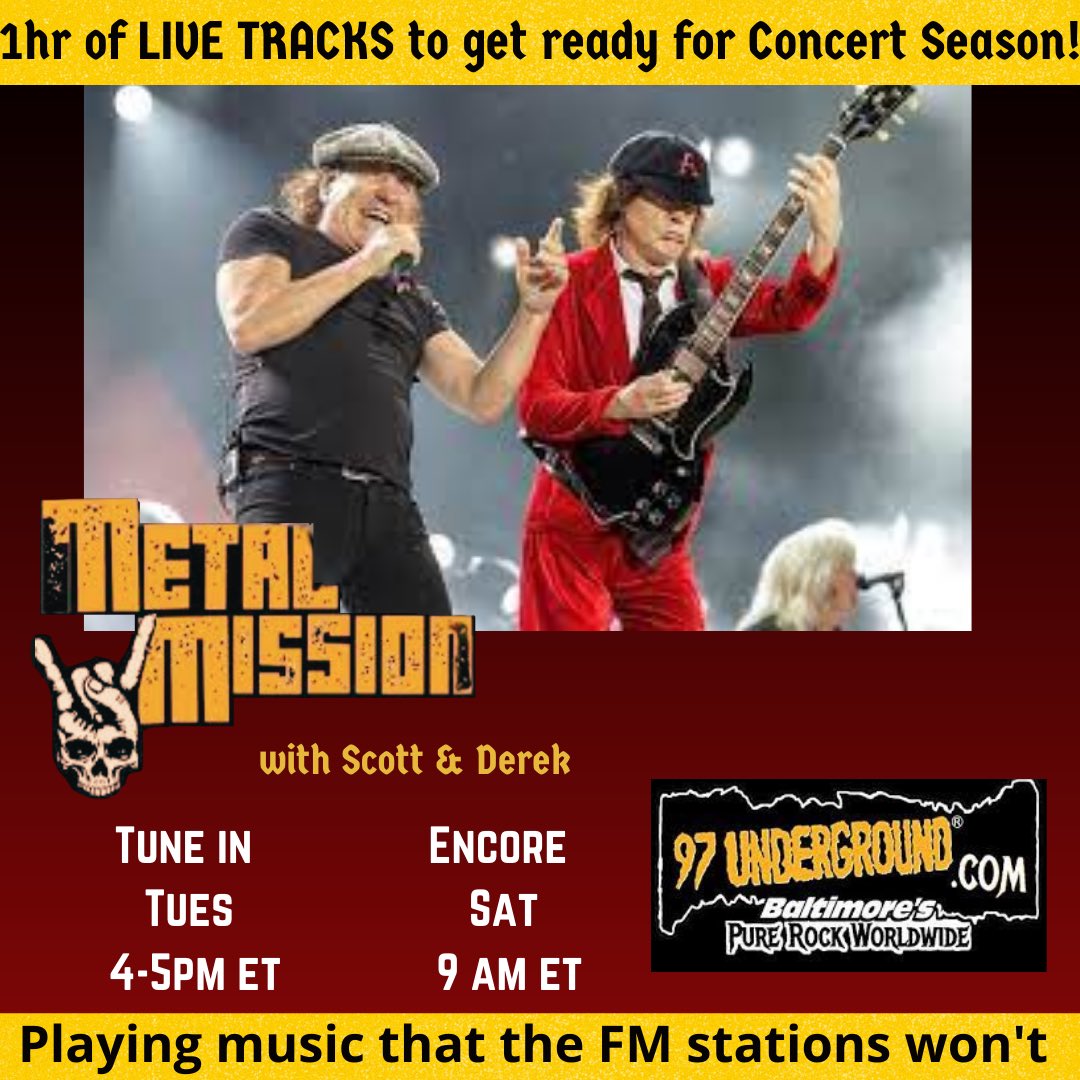 Get some live tracks of #southernrock #heavymetal #thrashmetal and more. Today at 4pm et usa. #protometal #livemusic @97underground @ZombieRitual97