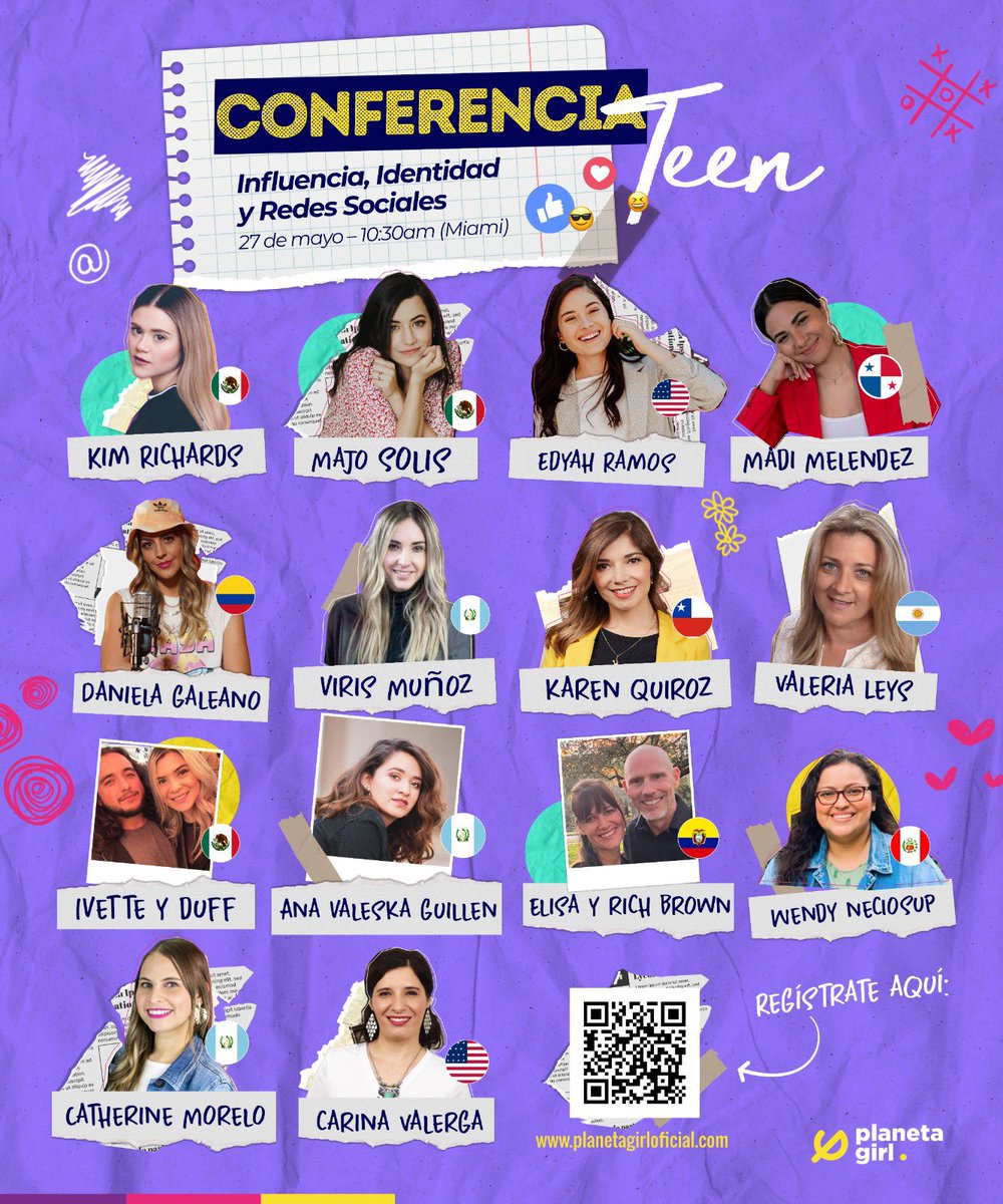 PlanetaGirl's tweet photo. El próximo 27 de mayo disfrutaremos de nuestra Conferencia Virtual gratuita para chicas cristianas! Invita a todas las chicas que conozcas a no perderse esta oportunidad de crecimiento y aprendizaje bajo temas tan cruciales como la Identidad, Influencia y Redes Sociales. https://t.co/1a9e2gWKYl