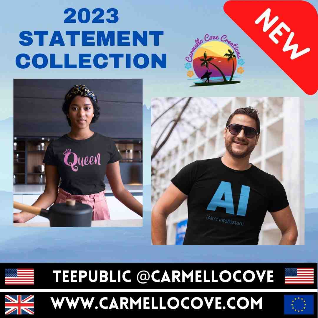 CarmelloCove's tweet photo. New Statement Apparel for 2023
#tshirts #fashiont #fashiontee #fashion #designs #style #styleitup #styleme #clothing #clothes #summer #clothingbrand #fashiondesign #womensfashion #mensfashion #mensstyle #summertime
USA - https://t.co/YO0AIme0Sm
UK - https://t.co/RS1dHdPZPH https://t.co/xtUiHnvj1W
