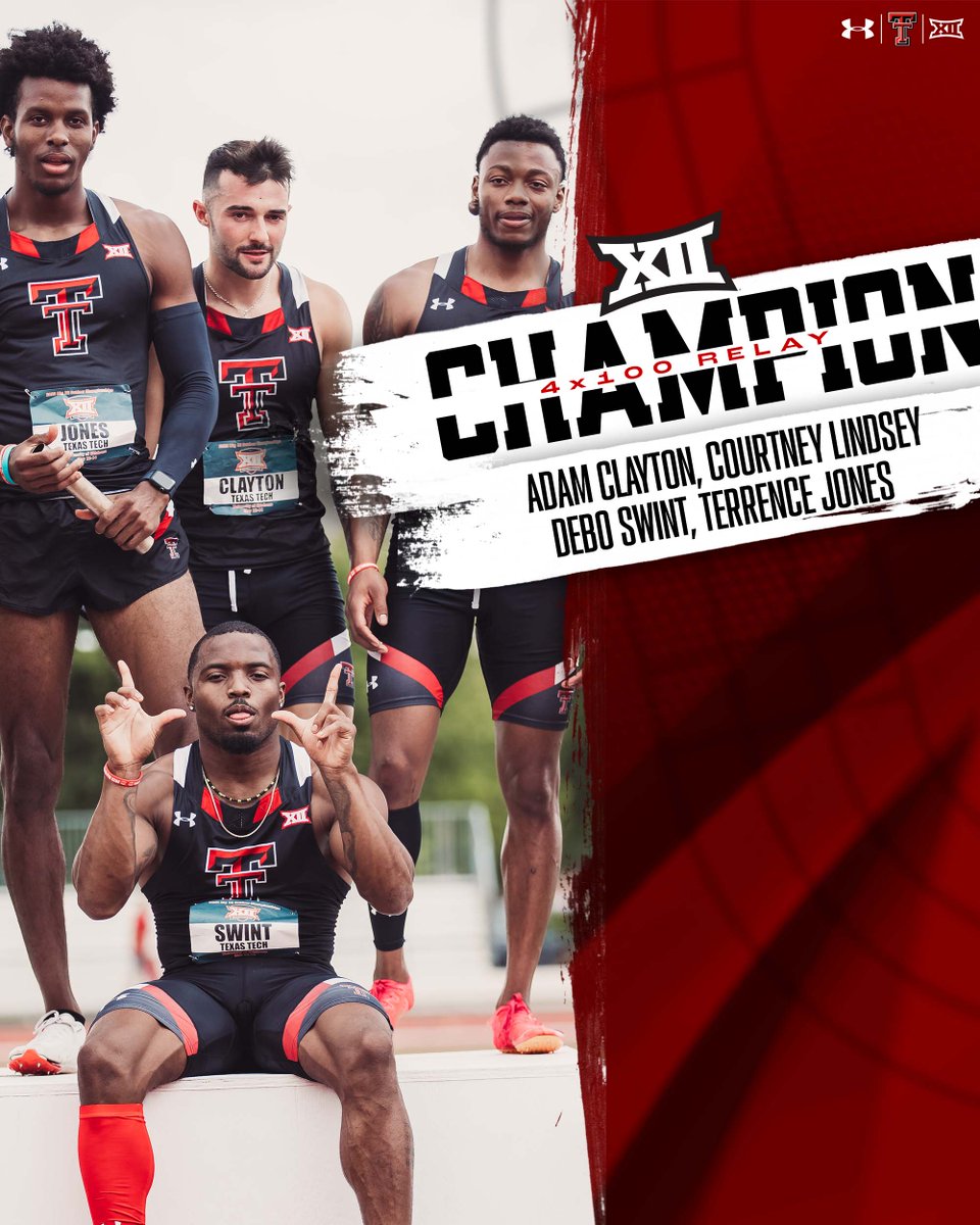 Adam Clayton, Courtney Lindsey, Debo Swint &amp; Terrence Jones - 38.24 🔥 

Tech record (previously 38.45, 2019), meet record, facility record and No. 6 all-time NCAA.