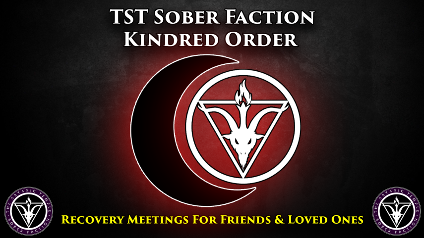 The Satanic Temple (@satanic_temple_) on Twitter photo 2023-05-17 12:03:00 Join @TSTSoberFaction on Sunday, May 21 at 3 pm ET, for their friends and family Kindred Order meeting. Sober Faction’s Kindred Order is a peer-support group for friends, family, and loved ones of those with addiction. For more, visit linktr.ee/soberfaction Join @TSTSoberFaction on Sunday, May 21 at 3 pm ET, for their friends and family Kindred Order meeting. Sober Faction’s Kindred Order is a peer-support group for friends, family, and loved ones of those with addiction. For more, visit linktr.ee/soberfaction