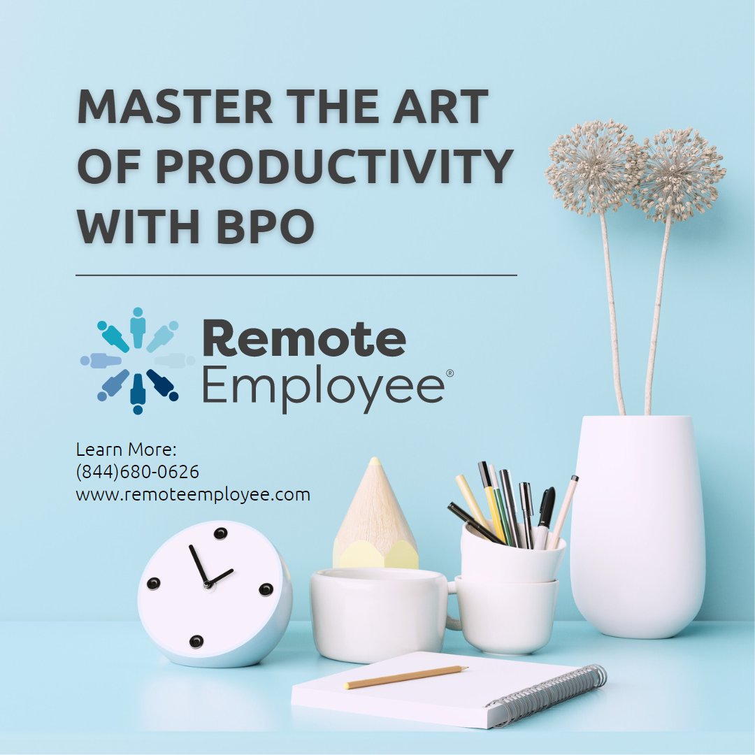 RemoteEmployBPO's tweet photo. Master the art of #productivity with #BPO! 🎨💼
Don't let mundane tasks hold you back from reaching your goals. Visit https://t.co/hsPufp7oik to explore our BPO offerings and unleash your productivity! #outsourcingservices #RemoteEmployee #professionals 🖌️🧠 https://t.co/dyNu0GNoIG
