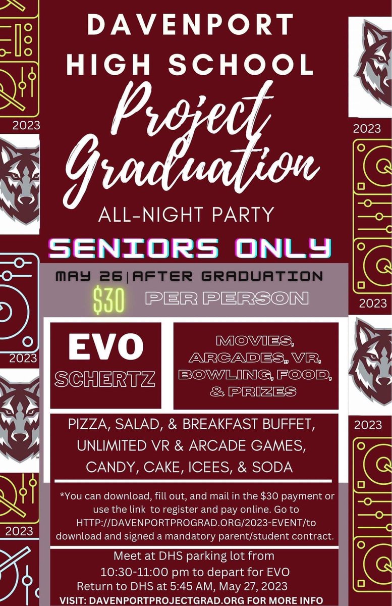 Seniors! It’s time to sign up for Project Grad!