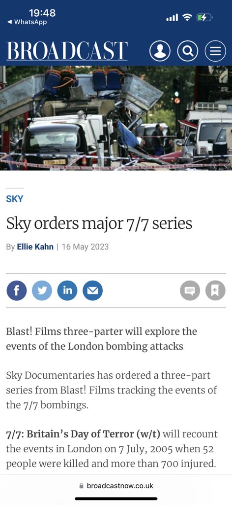 News coming thick and fast @blastfilms - this is something we’ve been working hard on for months with the brilliant @karimtl and others working diligently behind the scenes. Can’t wait to see the final results. #skydocumentaries @dixipoppins @sharon_foley1 @birdydan