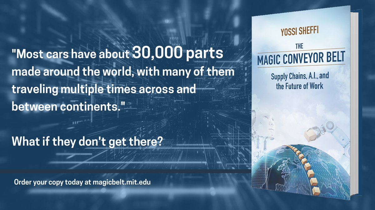 mitsupplychain's tweet photo. Most cars have about 30,000 parts made around the world, with many of them traveling multiple times across and between continents. What if one of those pieces doesn't arrive?

Massachusetts Institute of Technology

#technology #people #future #supplychainmanagement https://t.co/vPmgeRYrcb