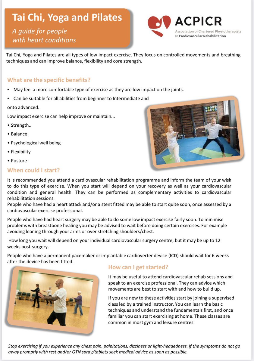 ACPICR's tweet photo. 🙌 We’ve been publication-tastic this week 🙌

⭐️ As well as our updated Standards and Peer Review documents, our latest patient leaflet on Tai Chi, Yoga and Pilates 🙆🏽‍♂️🧘‍♀️☯️ is now freely available to download from our website https://t.co/Cpft9E3e0Z ⭐️ 

@thecsp @bacpr https://t.co/FjP9rV37qf