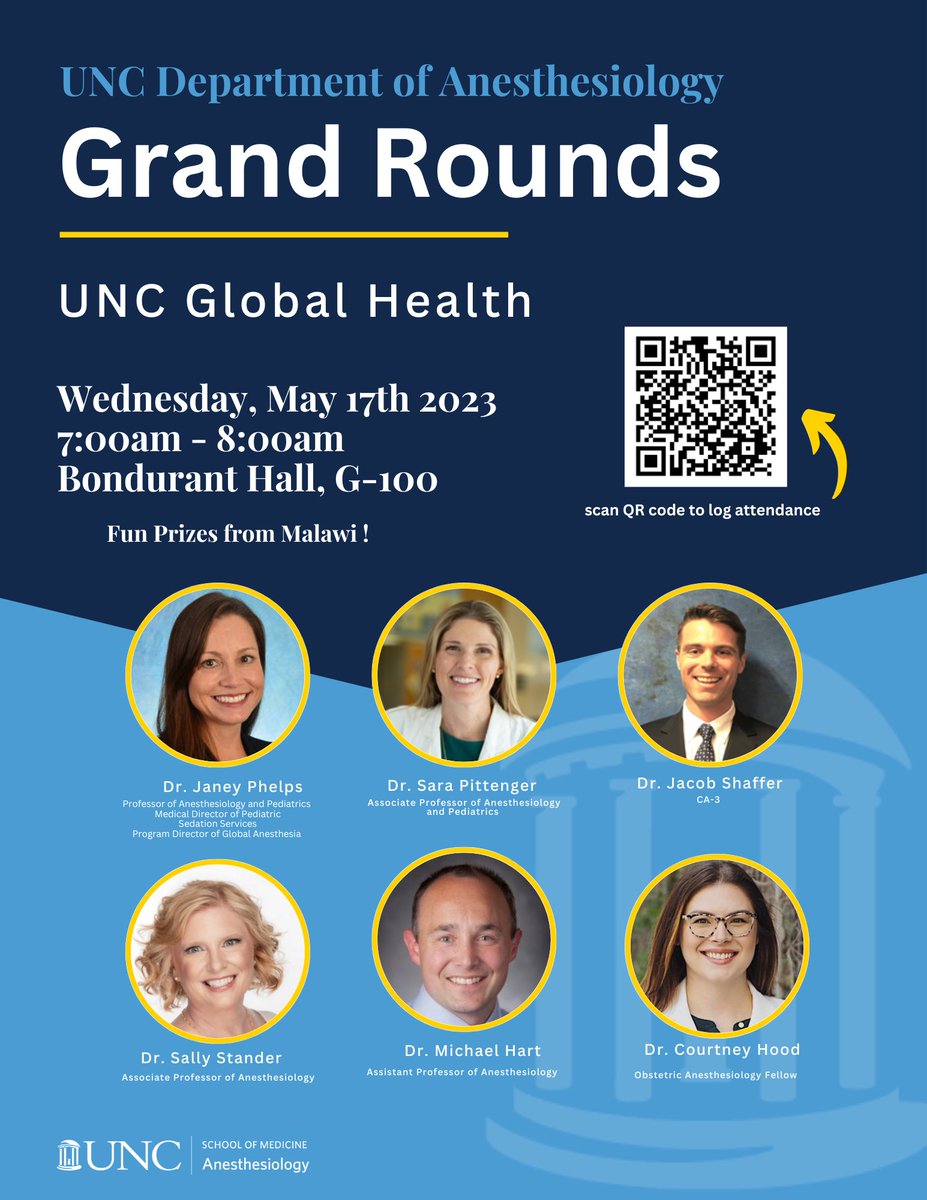 unc_globalanesthesia (@uncglobala65136) on Twitter photo Join <a href="/UNC_Anesthesia/">UNC Anesthesiology</a> & @unc_globalanesthesia
Wed May 17th to learn about the mission & initiatives of #UNCGlobalAnesthesia! Join <a href="/UNC_Anesthesia/">UNC Anesthesiology</a> & @unc_globalanesthesia
Wed May 17th to learn about the mission & initiatives of #UNCGlobalAnesthesia!
