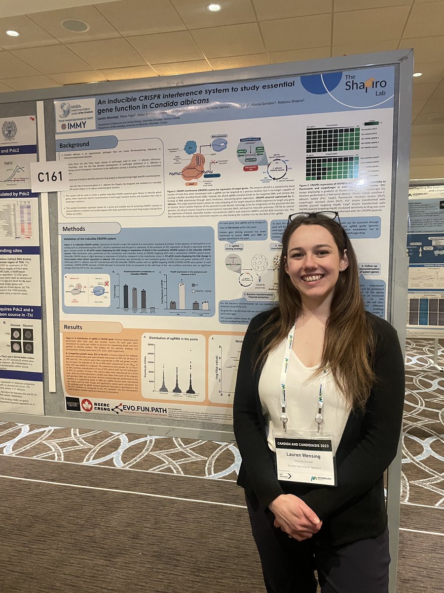 laurwensing (@laurwensing) on Twitter photo If you want to hear more about our CRSPRi pooled libraries come see me at my poster #161
I also want to thank <a href="/evofunpath/">@EvoFunPath</a> and <a href="/MMSAmycology/">Medical Mycology Society of the Americas</a> for funding my travel to #Candida2023 If you want to hear more about our CRSPRi pooled libraries come see me at my poster #161
I also want to thank <a href="/evofunpath/">@EvoFunPath</a> and <a href="/MMSAmycology/">Medical Mycology Society of the Americas</a> for funding my travel to #Candida2023