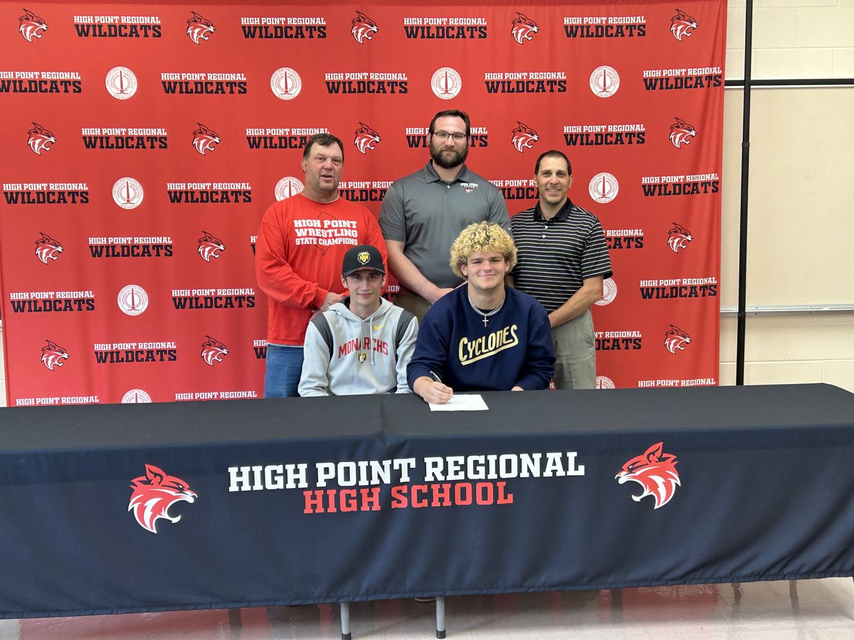 HPRAthletics's tweet photo. Congratulations to Arik Hums on his signing to continue his academic and wrestling career at @Centenary_NJ. The High Point family is proud of you. @JonTallamy @SeamusWCampbell @HPRwildcats #HPRasslin https://t.co/5EEibHpTcz