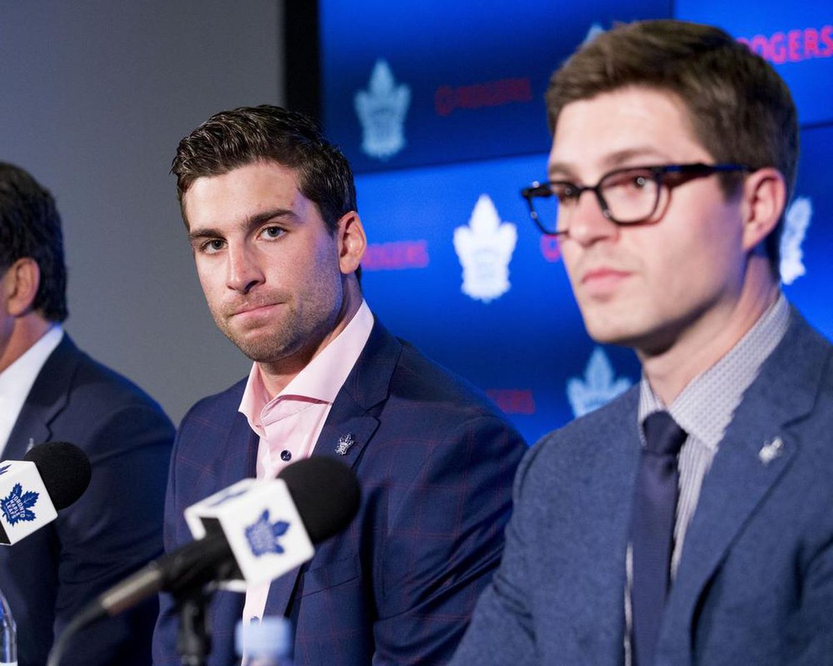 Michael_Traikos's tweet photo. "The #LeafsForever  just had their most successful season in 20 years. And now, we’re talking about whether the coach and GM should get fired — and whether John Tavares will waive his no-trade clause?" https://t.co/8DeTKcZXIT https://t.co/BUnCjdyiL5
