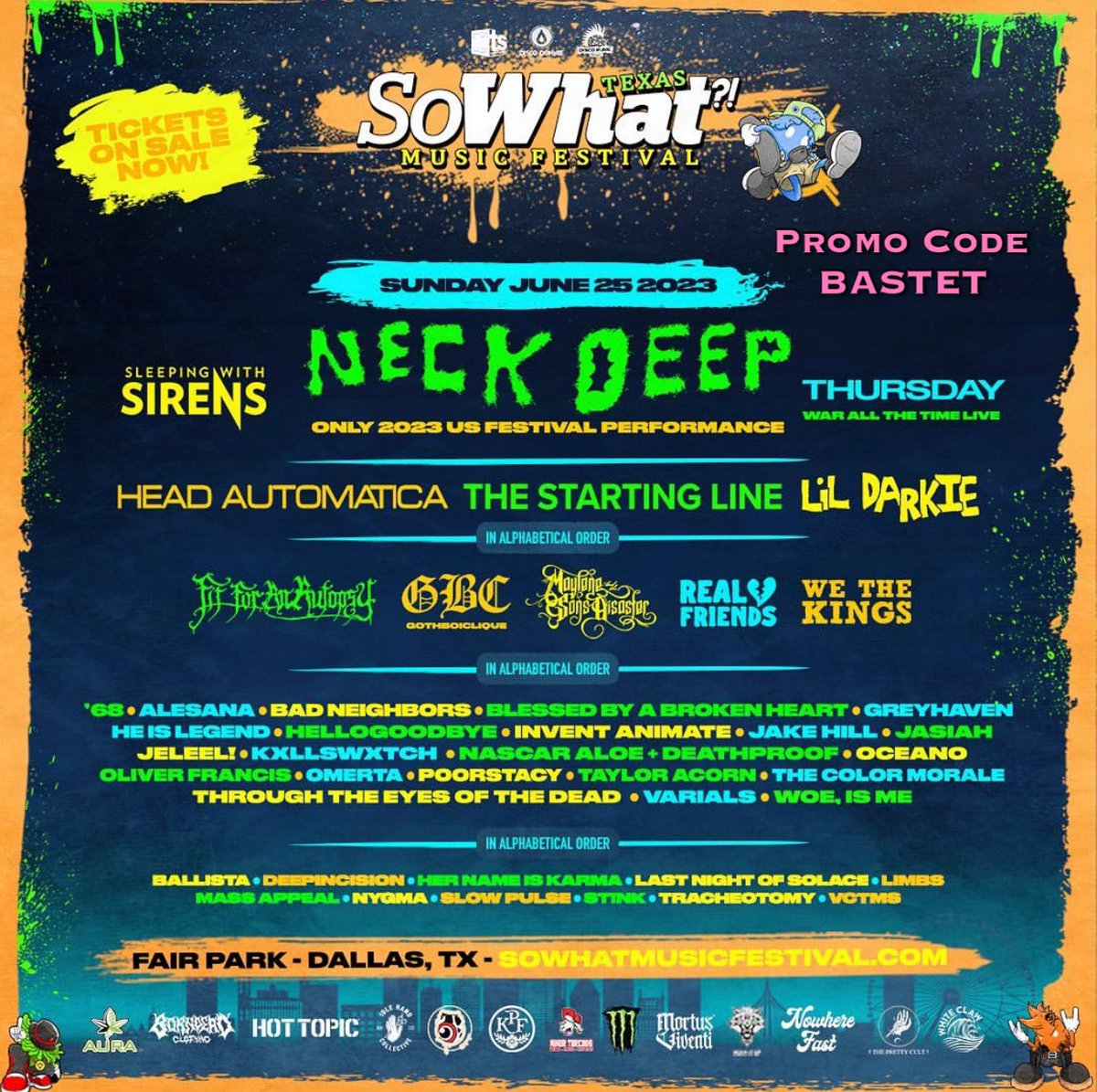 BastetPromotio1's tweet photo. We are just over a month away until @sowhatmusicfest!! ππ€πΌ use promo code BASTET to save!π€π©·
ποΈ https://t.co/t3wYx3fUHr ποΈ
#BastetPromotions #SoWhatMusicFestival #SoWhatMusicFestival2023 #SoWhatMusicFest #SoWhatMusicFest2023 #SoWhat2023 #SWMF #SWMF2023 #SoWhatMF #SoWhatMF2023 https://t.co/eEI5AcsjND