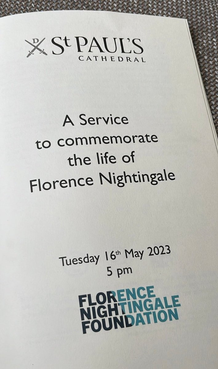 An honour and privilege to take an afternoon away from the day job @uhbtrust to attend a beautiful service to commemorate the life of Florence Nightingale @StPaulsLondon today. Fantastic to catch up with some of my fellow @FNightingaleF leaders also #feelinginspired